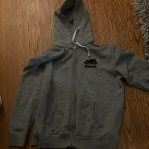 Roots women’s Gray Hoodie Jacket